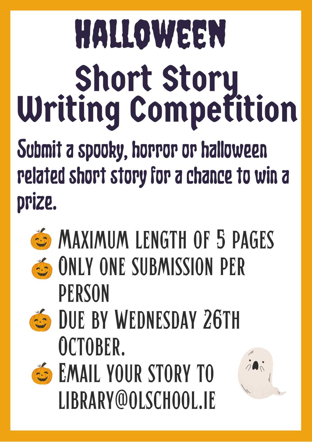 Halloween Short Story Competition Our Lady's School